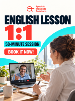 English Lesson - Sesión individual de 50 minutos