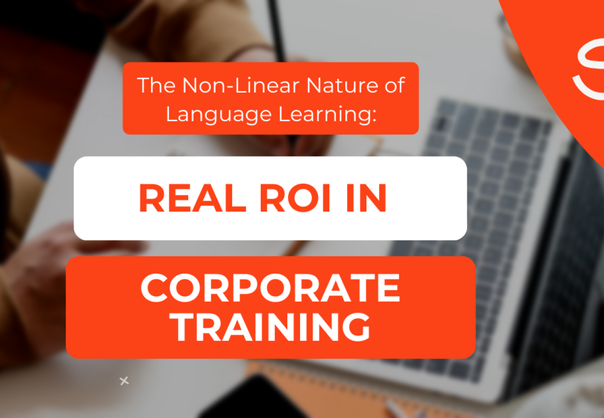 HR team reviewing corporate language training ROI metrics